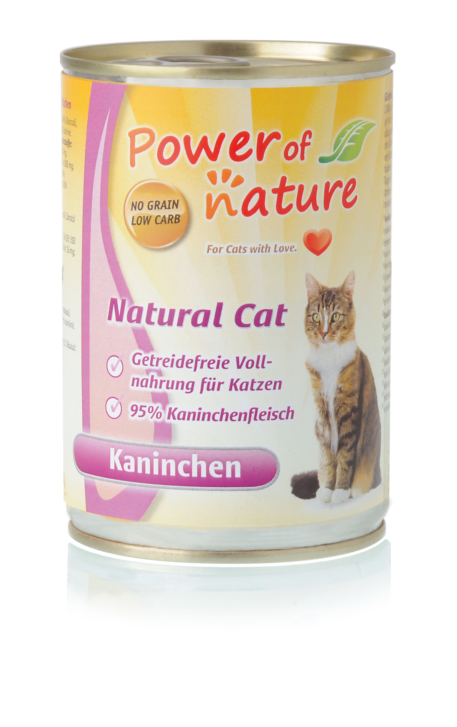 Power of Nature Natural Cat Dose Kaninchen 24 x 400g