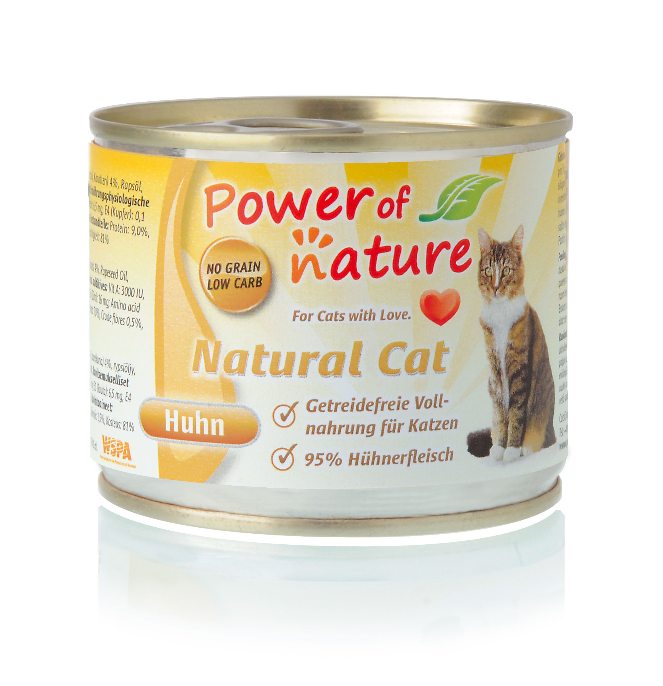 Power of Nature Natural Cat Dose Huhn 24 x 200g