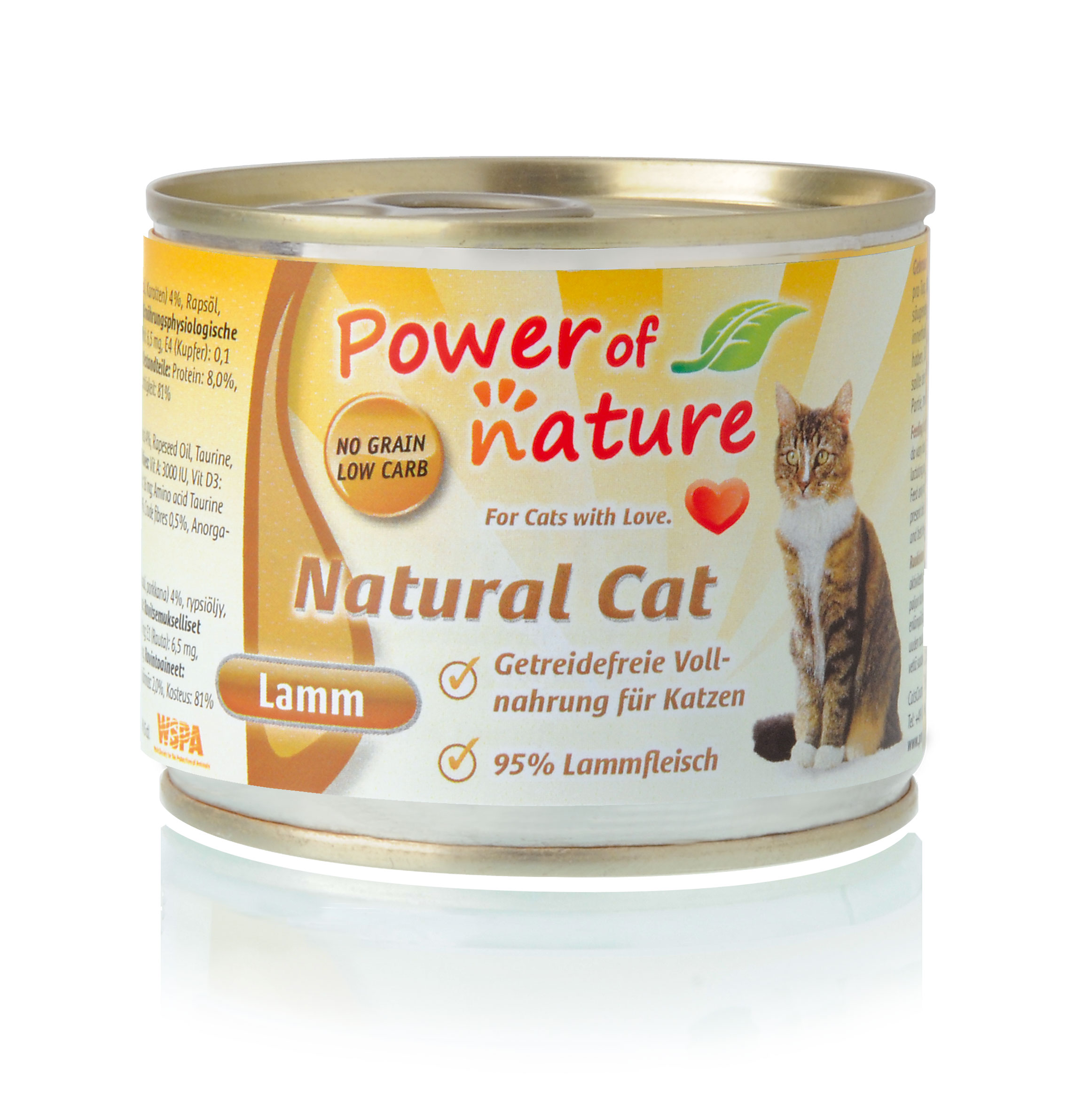 Power of Nature Natural Cat Dose Lamm 24 x 200g